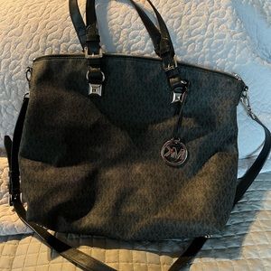 Large black Michael Kors bag.